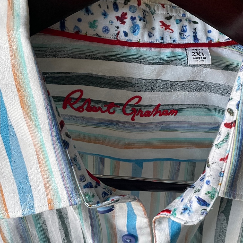 Robert Graham Vibrant Striped Men's Shirt